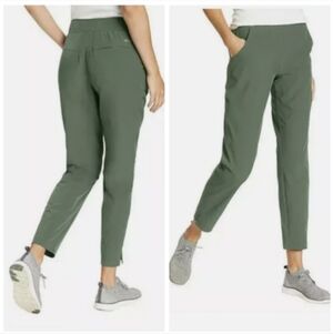 Eddie Bauer Departure Traveler Pant Green Pull On Pants Hiking Activewear XL